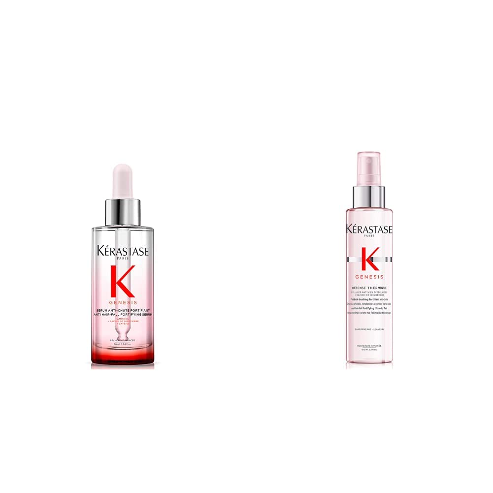 Kérastase | Genesis, Spray Fortificante, Trattamento Termoprotettivo per lo Styling, Anti-Caduta & Genesis, Siero Fortificante Anti-Caduta, Trattamento Senza Risciacquo