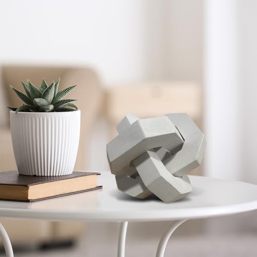 Cadena de madera decorativa para chimeneas y mesas de centro estilo boho 3