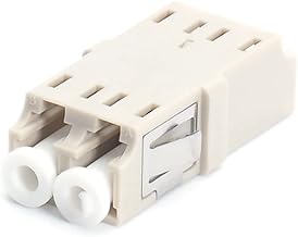 Optical Adapter, Fiber Optic Adapter, Relay Optical Fiber, LC Connector, Supports Single/Multimode Support, LC-LC Both Ends (No Screw Holes, Brown)