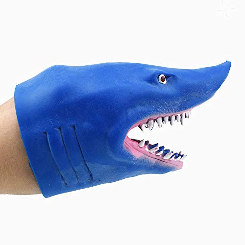 Tickas Shark Mão Fantoche TPR Borracha Stretchy Lifelike Role Play Bedtime Story Toy para Crianças