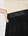 DKNY SPORTSWEAR womens Pull on Everyday Midi Pleated Skirt, Black, Medium US