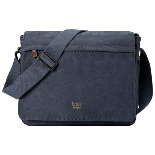 Sacoche classique en toile Denim Troop London TRP0240 pour pc portable taille m
