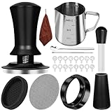 Y-Step 58mm Espresso Accessories Kit 25 PCS, Espresso Tamper Kit Coffee Tamper Set, 58mm Espresso Tamper with Spring Loaded Calibrated, Espresso Puck Screen, Dosing Funnel, WDT Tool, Latte Art Kit