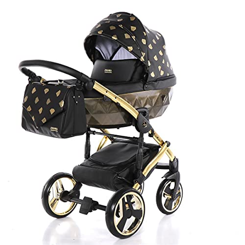 Junama kinderwagen Isofix 2in1 3in1 Glow van Lux4Kids White 01 2in1 zonder autostoel - Afbeelding 3