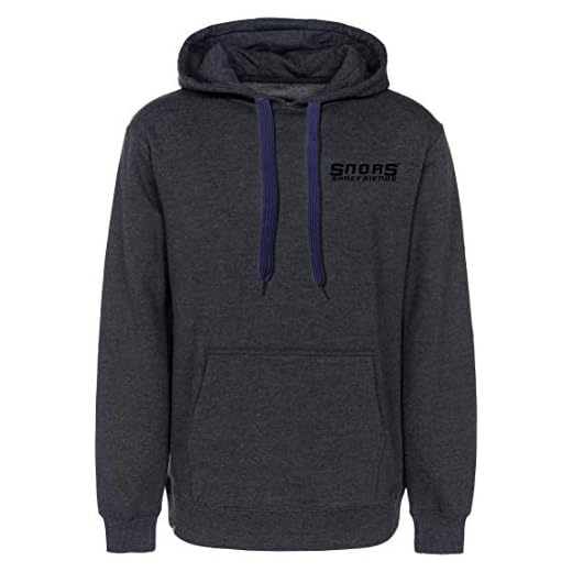 SNORS hoodies – huvtröja dunkelbLAU – platt band för huva