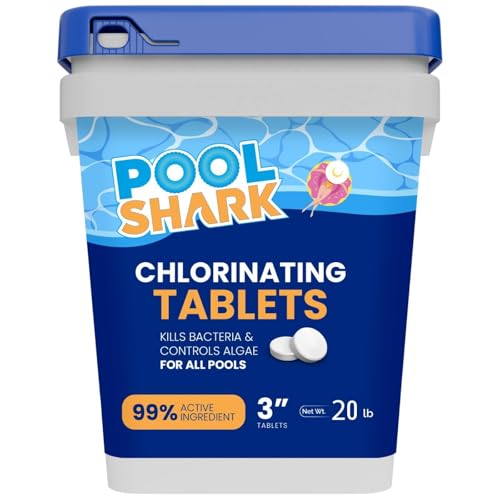 Pool Shark 3-Inch Chlorine Tablets, 20 lbs