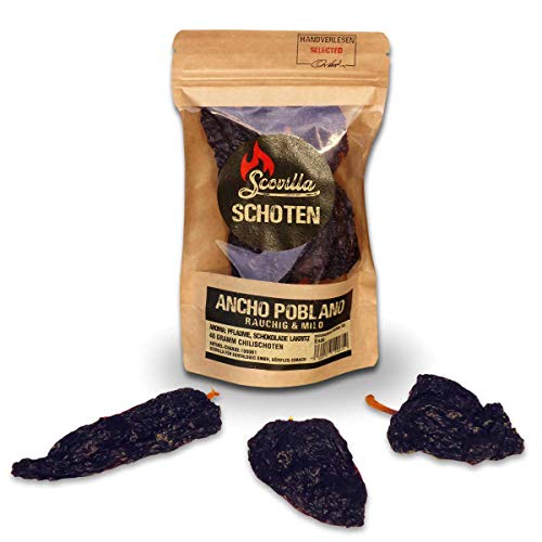 Scovillas Ancho Poblanao Schoten, getrocknet, 40g
