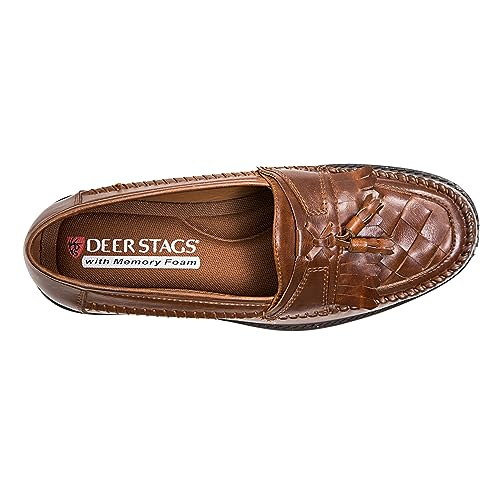 Deer Stags mens Herman Loafer, Cognac, 11.5 Wide US