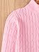 Danny D Boys Girls Quarter Zip Chunky Cable Sweater Round Neck Thick Needle Knit Pullover Sweaters Cable Knit Sweater (US, Age, 4 Years, Pink)