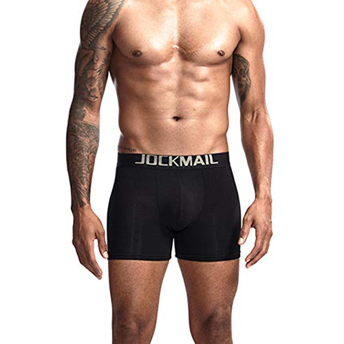JOCKMAIL Men Boxer Underwear Men's Butt-Enhancing Padded Trunk Removable Padded