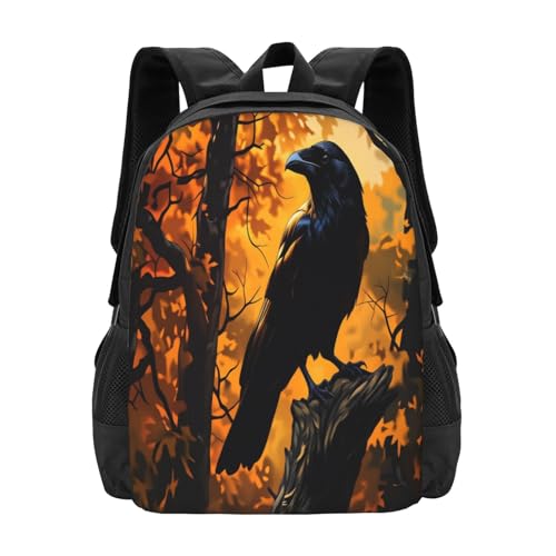 Mochila Fall Raven para portátil de 16,5 pulgadas y viaje grande unisex