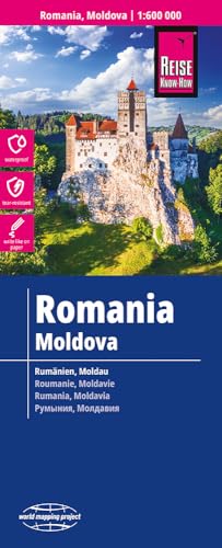 Reise Know-How Landkarte Rumänien, Moldau / Romania, Moldova (1:600.000): reiß- und wasserfest (world mapping project)