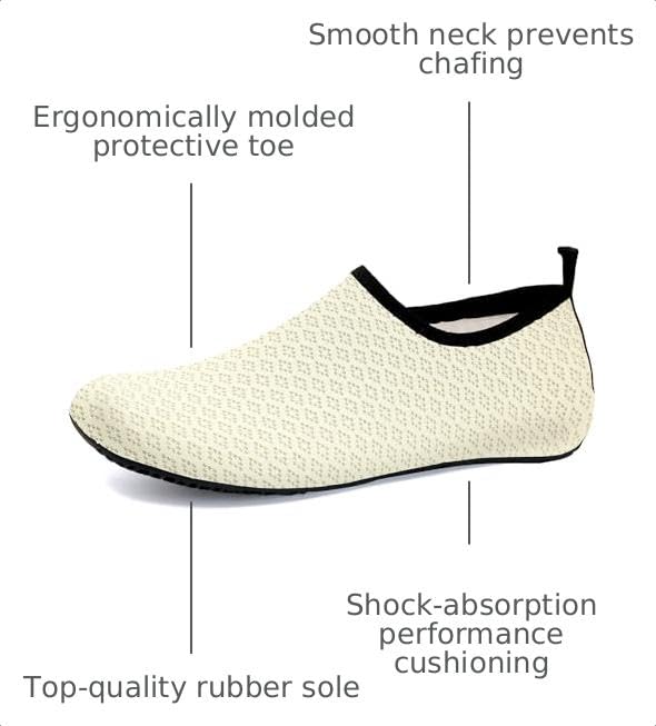 Image of WateLves Womens and Mens Kids Water Shoes Barefoot Quick-Dry Aqua Socks for Beach Swim Surf Yoga Exercise