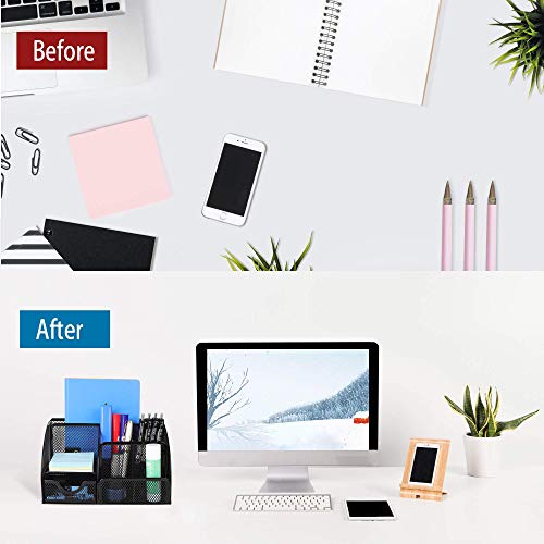 image for Beiz Office Supplies Desk Organizer Caddy with 6 Compartments + 1 Draw