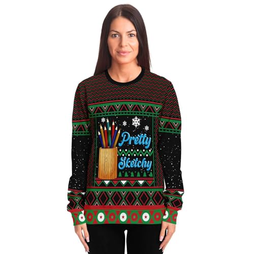 Pretty Sketchy Pencil Pot Sweatshirt, alternative view 3