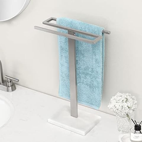 KES Marble Base Free Standing Towel Holder Cover
