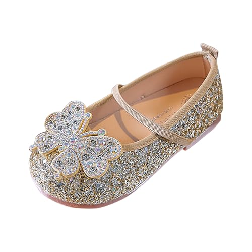 Girls Dress Shoes Mary Jane Flower Girl Bow Ballet Lightweight Soft Sole Flat Shoes for Wedding Party Toddler