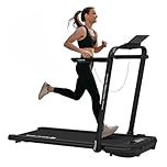 Mobvoi Home Treadmill SE Tapis Roulant AI Intelligente Elettrico 1-12km/h Pieghevole 3 in 1 Tappetino da Passeggio Portatile Compatto da 2,5 HP con Display LED Telecomando TicSports APP 120 kg Nero