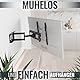 RICOO TV Wandhalterung Fernseher Halterung S5144 schwenkbar Fernsehhalterung für 30-55 Zoll neigbar universal smart flach & Curved bis 50 kg VESA 400x400 mm