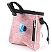 Splend Bolsa de Entrenamiento para Perros, Bolsa de Bocadillos para Perros, Bolsa de Entrenamiento para Bocadillos para Mascotas, Juguetes y Bocadillos para Mascotas al Salir (Rosa