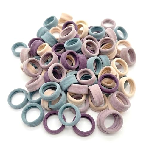 Image of GLUN Bohemian Multicolor Ponytail Holders Hair Ties 25 Piece, Soft Elastic Scrunchie Stretch Bands for Women, Girls & Teens, Non-Slip Elastics, Daily Use & Styling Accessories