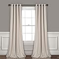 Lush Decor Insulated Grommet Blackout Curtains Panel Pair, 52"W x 95"L, Wheat