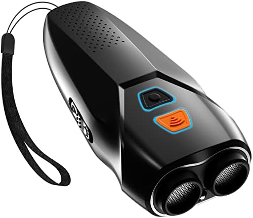 Dog Barking Control Devices Dual Sensor Anti Barking Device with Training/Deterrent Modes Dog Whistle to Stop Barking Ultrasonic Dog Barking Deterrent with LED Flashlight 25 FT Range Rechargeable
