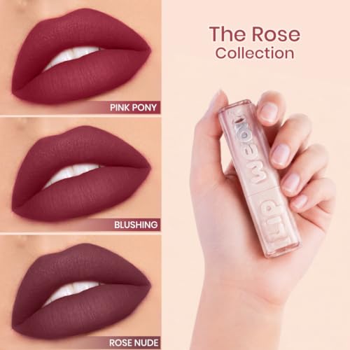 Image of Million Colors Lip Wear Creamy Matte Hydrating Lipstick Infused With Argan Oil, Shea Butter , Papaya Seed and Vitamin E| Highly Pigmented, Smudge-Proof and Creamy Matte Finish (The Rose Collection, Pack of 3)