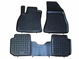 REZAW-PLAST Car Mats Compatible with Fiat 500L 2014-2020 Floor Mats Custom Fit All Weather Molded Car Accessories Black