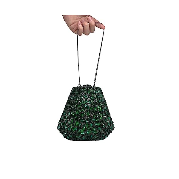 Mooting Crystal Purple Purses Elegant Bling Clutch Evening Bag for Women, Perfect for Parties and Special Occasions - Image 8