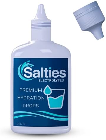 Salties Electrolyte Drops l Unflavored Electrolyte Drip Drops | Perfect for Keto Fasting and Hydration l Trace Mineral Drops with Magnesium, Potassium, and Sodium | Sugar-Free | Made in Utah, US