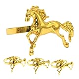 OUNONA 4 Stück Serviettenring Esstischdekoration und Accessoires Tischeinstellungsdekor Goldfarbener Serviettenhalter für den Tisch Schleifenservietten Legierung Golden