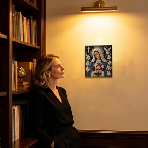 Pintura de cuentas de la Virgen María para renovar paredes vacías 2
