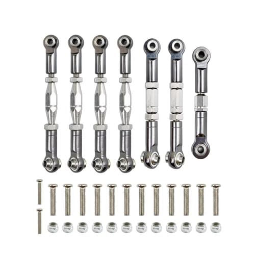 Bielle RC en métal gris pour WLtoys 144001 kit de direction haute précision