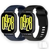 YFmyKoyosa 4PCS 2 Correas Compatible con Xiaomi Redmi Watch 5 Active/5 Lite con 2 Micas Protectores de Pantalla, Correa Deportiva de Repuesto Pulsera...