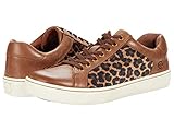 BORN Women's Sur Leather Leopard Print Fabric Sneakers, 6