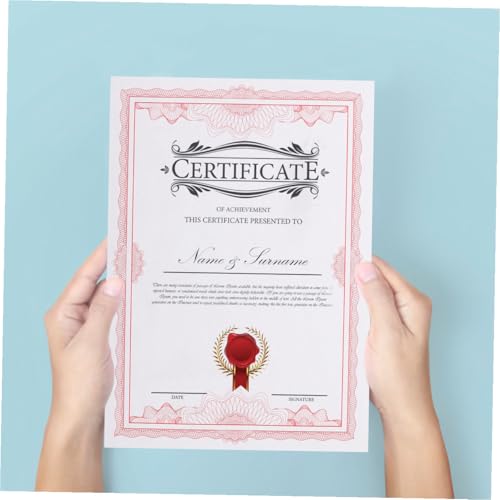 Papel para certificados y diplomas en blanco SECFOU de 150g para impresoras de oficina 7