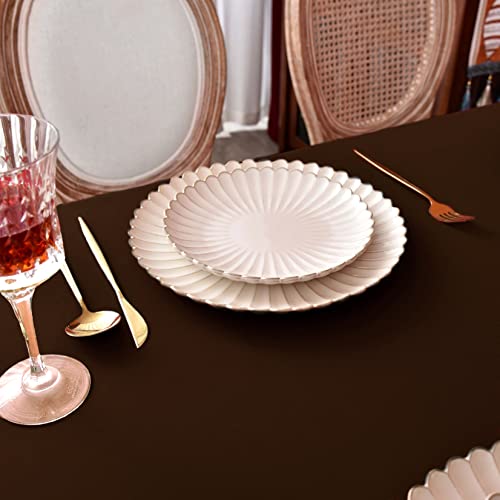 MEANMOY Brown Rectangle Tablecloth 60x102 Inch Water Resistant Table Cloth by MEANMOY - Used condition - Image 7