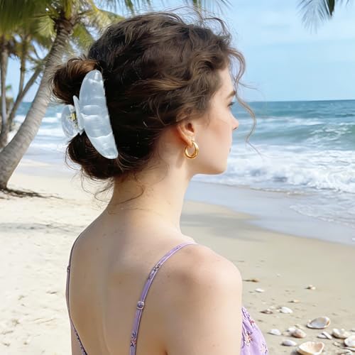8 Pinzas grandes acrílicas para cabello mujeres miniatura 6