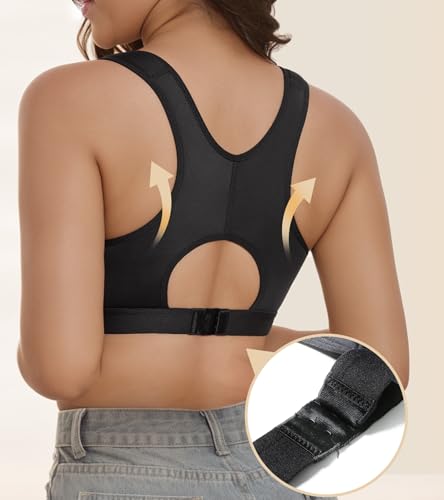 Soutien-gorge post-chirurgie ajustable à enfilage avant facile - 3
