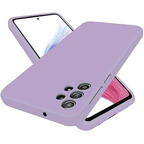 KRUSKY Liquid Silicone Case for Samsung Galaxy A53 5G, Soft Gel Rubber Anti-scratch Shockproof Slim Full Body Protection Phone Case Cover Compatible with Samsung Galaxy A53 5G (LAVENDER) Cover