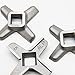 NIDUNO 3 Stück Fleischschleifermesser # 5 Mincer Blade 620949 Ersatzteile for Bosch Mum4502 Mum 5 Mfw1501 1545 for Philips HR27 for Siemens MF15500