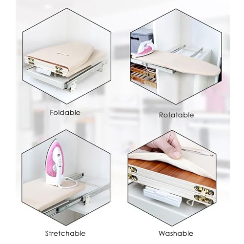 Planche à repasser rétractable pour armoire : optimisez votre dressing