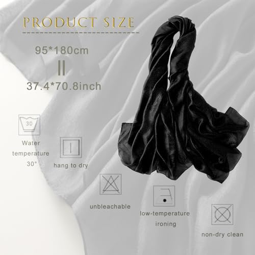 ZMC Women Solid Color Scarf, Long Lightweight Wraps Shawl Summer Sun-proof Beach Shawl Wrap Soft Fashion Scarf for Dresses2