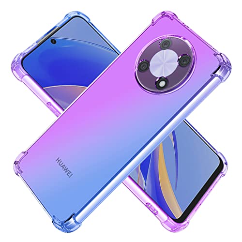 Koarwvc Case For Huawei Nova Y90/Enjoy 50 Pro Case Ctr-Lx2 Case, Crystal Clear Case Gradient Slim Anti Scratch Tpu Shockproof Protective Phone Cases Cover For Huawei Nova Y90 4G (Purple/Blue) #TOP14