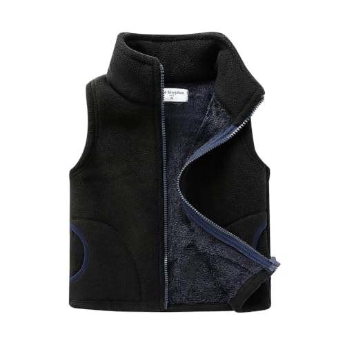 Image of Mud Kingdom Boys Girls Polar Fleece Vest Winter Thick Warm Outerwear Funny Cartoon
