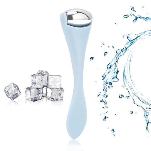 Mini Rodillo de Hielo para Ojos, Rodillo de Hielo Facial de Acero Inoxidable para Hinchazón de Ojos Y Ojeras, Reducción de Arrugas, Cuidado de la Piel, Rodillo de Hielo para Masaje para Ojos Faciales