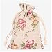 Bijoux Cordon d' Emballage Roses Motif Linge de Bijoux Sac de Billes de Stockage conteneurs Pochettes for la décoration de fête de Mariage (Color : W, Size : 8x10cm)