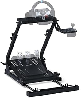 GT OMEGA Classic Wheel Stand Steering Wheel Stand for Logitech Steering Wheel G923, Logitech G29, Logitech G920 with Chair Link - Thrustmaster T300, T500 TX & TH8A - PS4 Xbox
