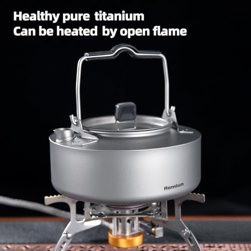 Bouilloire camping titane légère pour purifier votre eau en randonnée